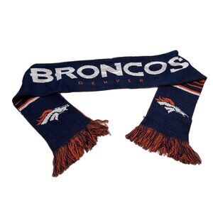 Denver Broncos NFL Winter Scarf Orange And Blue